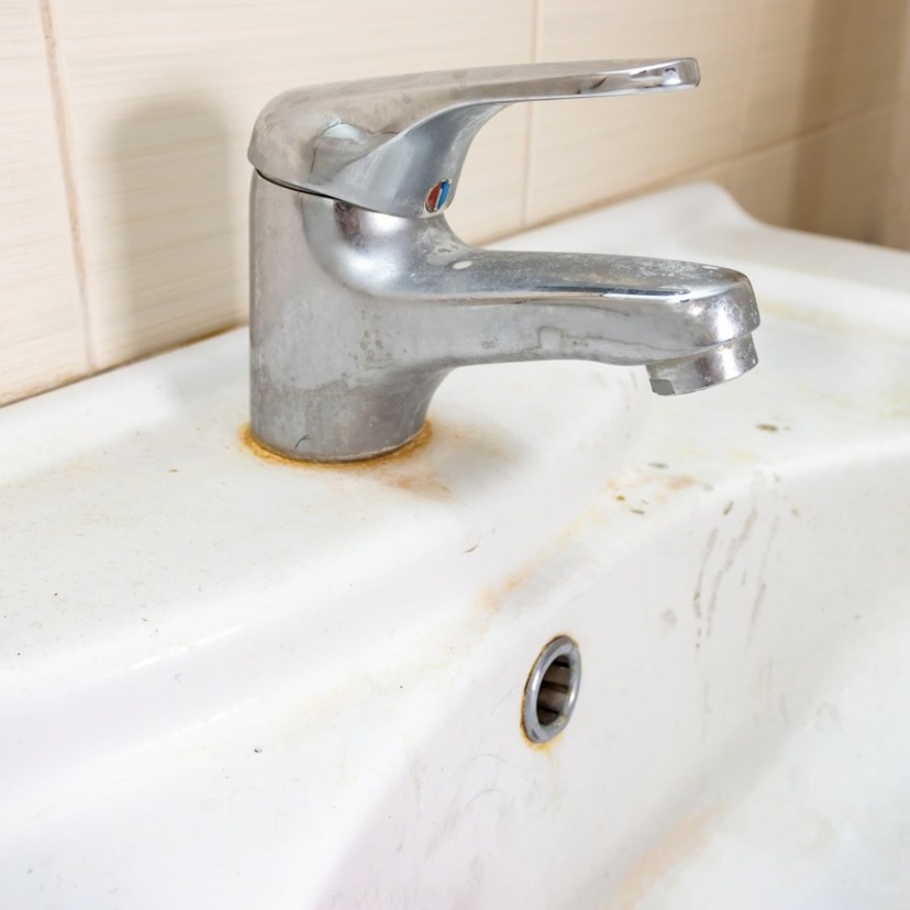 洗面台の茶色い汚れはどのアイテムで落とせる？水垢・サビ2つの掃除方法を解説
